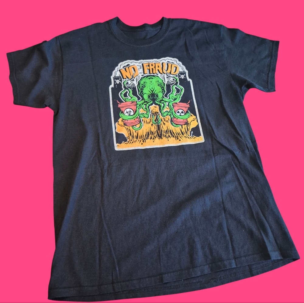 Florida Punk Band Black Green Graphic T-Shirt L